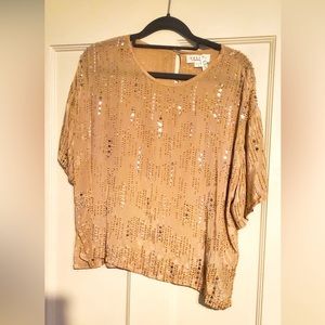 Velvet by Graham and Spencer beaded top - Size S